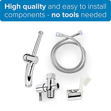 Load image into Gallery viewer, Brondell Hand Held Bidet Sprayer for Toilet CleanSpa Advanced Bidet Attachment with Precision Pressure Control Jet Spray - Ergonomic Handheld Bidet for Toilet - Toilet Water Sprayer and Hose Set
