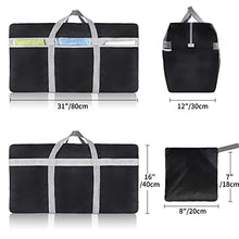 Load image into Gallery viewer, Extra Large Duffle Bag Lightweight, 96L Travel Duffel Bag Foldable for Men Women, Waterproof & Durable(BLACK)