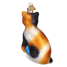 Load image into Gallery viewer, Old World Christmas Ornaments: Cat Lover Collection Glass Blown Ornaments for Christmas Tree, Calico Cat