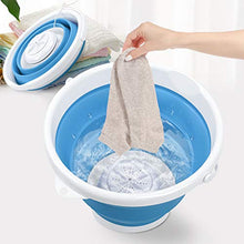 Load image into Gallery viewer, Portable Washing Machine, Mini Ultrasonic Turbine Washer with Bucket & USB Plug, Foldable Washer Machine for Apartments Dorm Business Trip RV Camping, 10W