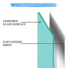 Load image into Gallery viewer, QUEENLINK,Magnetic Glass Board,Glass Whiteboard Board, 36x 24 Inches Glass Dry Erase White Board, 3 Magnets Included, Normal White