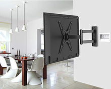 Load image into Gallery viewer, PERLESMITH TV Wall Mount for Most 26-55 Inch Flat Curved TVs with Swivels, Tilts & Extends 19.5 Inch - Wall Mount TV Bracket VESA 400x400 Fits LED, LCD, OLED, 4K TVs Up to 88 lbs