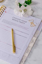Load image into Gallery viewer, Wedding Planner Marble Gold - Undated Bridal Planning Diary Organizer - Hard Cover, Pockets & Online Support