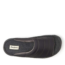 Load image into Gallery viewer, Dearfoams mens Max Quilted Nylon Slide Slipper, Black, Medium US