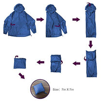 Load image into Gallery viewer, Men's Waterproof Hooded Rain Jacket Windbreaker Lightweight Packable Raincoat(Navy,XL)