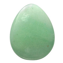 Load image into Gallery viewer, CrystalTears Thumb Worry Healing Stone Pocket Palm Stone Crystals Therapy Geometry, Green Aventurine