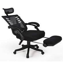 Load image into Gallery viewer, Hbada Reclining Office Desk Chair | Adjustable High Back Ergonomic Computer Mesh Recliner | Home Office Chairs with Footrest and Lumbar Support, Black
