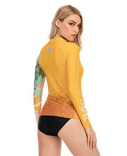 Load image into Gallery viewer, ADOREISM Womens Long Sleeve Rash Guard Compression UPF 50+ Swim Shirts Surf Swimsuit Top(King Kong,S)
