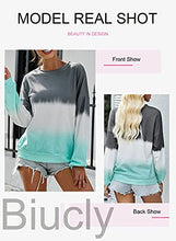 Load image into Gallery viewer, Biucly Womens Soft Crewneck Sweatshirts Lightweight Long Sleeves Pullover Tunic Tops Sweatshirt,US 4-6(S),Black