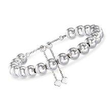 Load image into Gallery viewer, Ross-Simons 8mm Sterling Silver Bead Bolo Bracelet