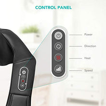 Load image into Gallery viewer, Naipo Shiatsu Back and Neck Massager with Heat Deep Kneading Massage for Neck, Back, Shoulder, Foot and Legs, Use at Home, Car, Office