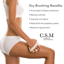 Load image into Gallery viewer, CSM Body Brush For Beautiful Skin - Solid Wood Frame & Boar Hair Exfoliating Brush To Exfoliate & Soften Skin, Improve Circulation, Stop Ingrown Hairs, Reduce Acne and Cellulite