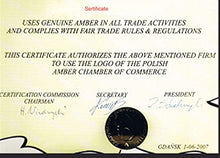 Load image into Gallery viewer, Cherry Amber Sterling Silver Pendant Necklace Chain 46 cm 18 inches