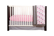 Load image into Gallery viewer, Bacati - Elephants Pink/Grey 10-Piece Nursery in a Bag Girls Baby Nursery Crib Bedding Set with Bumper Pad