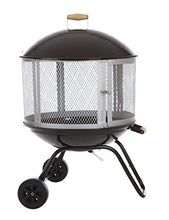 Load image into Gallery viewer, Bessemer 01471 28" Patio Fireplace, Black and Silver