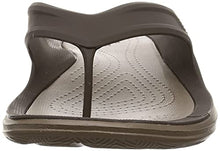 Load image into Gallery viewer, Crocs Swiftwater Wave Flip Flops | Sandals for Men, Espresso/Walnut, 10