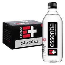 Load image into Gallery viewer, Essentia Bottled Water, 20 Ounce, 24-Pack, Ionized Alkaline Water; 99.9% Pure, Infused with Electrolytes, 9.5 pH or Higher with a Clean, Smooth Taste