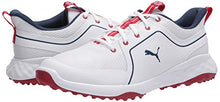 Load image into Gallery viewer, Puma Men's Grip Fusion Sport 2.0 Golf Shoe, Puma White-Dark Denim, 13