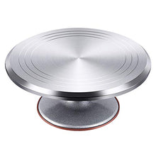 Load image into Gallery viewer, Kootek Aluminium Alloy Revolving Cake Stand 12 Inch Rotating Cake Turntable for Cake, Cupcake Decorating Supplies