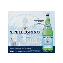 Load image into Gallery viewer, S.Pellegrino Sparkling Natural Mineral Water, 33.8 fl oz. Plastic Bottles (Pack of 12)