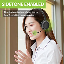 Load image into Gallery viewer, Avantree Alto 8060 Bluetooth Headset with Smart Noise Canceling Microphone for Clean & Clear Calls even at noisy places. Sidetone Support, Wireless USB Adapter for Easy Connection with Computer Laptop