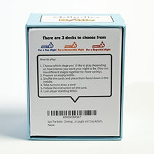 Load image into Gallery viewer, Spin The Bottle - Party Card Game for Adults. are You Ready for Endless Laughs and Crazy Dares? 3 Different Stages with 200 Cards Included.