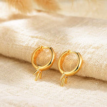 Load image into Gallery viewer, MYEARS Women Gold Stud Earrings 14K Gold Filled Small Boho Minimalist Simple Delicate Hypoallergenic Geometric Jewelry Gift (Phoenix Symmetrical)