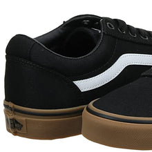 Load image into Gallery viewer, Vans Men's Ward Sneaker, Black Canvas Black Gum 7hi, 9.5