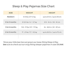 Load image into Gallery viewer, Burt's Bees Baby baby girls & Play, Organic One-piece Romper-jumpsuit Pj, Zip Front Footed Pajama and Toddler Sleepers, Bunny Trail, 0-3 Months US