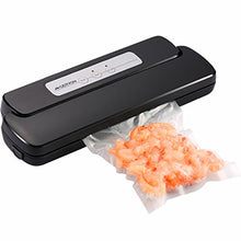 Load image into Gallery viewer, GERYON Vacuum Sealer, Automatic Food Sealer Machine with Starter Bags & Roll for Food Savers and Sous Vide, Black