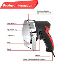 Load image into Gallery viewer, CARIHOME Electric Kebab Knife, Professional Turkish Kebab Knife, 80W Stainless Steel Slicer Machine For Cutting , Adjustable Thickness, Ideal for Cold Cuts, Hard Cheese, Vegetables & Bread (AMZ003KIN0176-a)