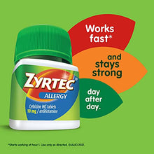 Load image into Gallery viewer, Zyrtec 24 Hour Allergy Relief Tablets, Antihistamine Allergy Medicine with 10 mg Cetirizine HCI, Bundle with 1 x 30 ct and 1 x 3 ct Travel Pack