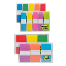 Load image into Gallery viewer, Post-it Flags Assorted Color Combo Pack, 320 Flags Total, 200 1-Inch Wide Flags and 120 .5-Inch Wide Flags, 4 On-The-Go Dispensers/Pack (683XL1)