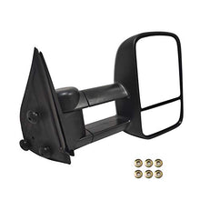 Load image into Gallery viewer, AERDM New Pair Towing Mirrors Power Operated Heated Textured Black Telescoping Trailer Side Mirrors Fit Chevy/GMC/Cadillac Silverado Sierra Avalanche Suburban Tahoe Yukon XL Escalade EXT ESV
