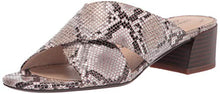Load image into Gallery viewer, Clarks Women's Caroleigh Erin Heeled Sandal, Natural Snake Synthetic, 8.5