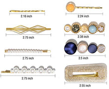 Load image into Gallery viewer, 20 Pcs Macaron Hair Clips for Women Fashion Korean Style Acrylic Pearl Hair Clips Gifts for Women Girls Hair Barettes Hairpins Hair Accessories For Women Party Wedding