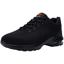 Load image into Gallery viewer, DYKHMILY Steel Toe Shoes for Men Lightweight Safety Work Shoes Slip Resistant Puncture Proof Indestructible Sneakers(13,Black,D9003)
