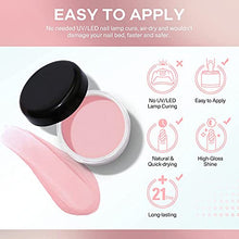 Load image into Gallery viewer, Dip Powder Nail Set, AZUREBEAUTY 6 Colors Classic Nude Collection Skin Tone Glitter Pastel Dipping Powder Starter Kit French Nail Art Manicure DIY Salon Home Gifts for Women, No Need Nail Lamp Cured