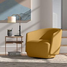 Load image into Gallery viewer, Amazon Brand - Rivet Coen Contemporary Modern Upholstered Accent Swivel Chair, 30"W, Sunday Maize