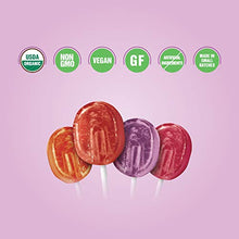 Load image into Gallery viewer, ORGANIC Lollipops - Lovely Co. 7oz Bag (40 count) - Strawberry, Pomegranate, Mango & Grape Flavors | NO HFCS, GLUTEN or Fake Ingredients, 100% VEGAN & Kosher!