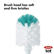 Load image into Gallery viewer, OXO Tot Bottle Brush with Nipple Cleaner and Stand (Teal (2-Pack))