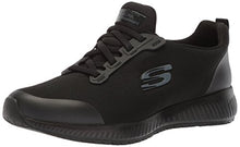 Load image into Gallery viewer, Skechers Work Squad SR Black Flat Knit 8.5