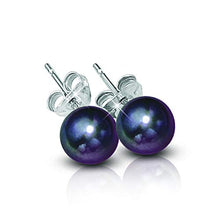 Load image into Gallery viewer, Midnight Spell Black Pearl Necklace with FREE Earrings - Pearl Jewelry Set - Black Pearls - FREE Earrings #1333-025