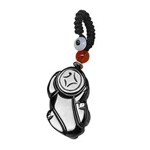 Load image into Gallery viewer, Mr.Ho Car Keychain Pendant, Key Ring Handmade Obsidian Pendant for Car & Bag Handbag Decoration