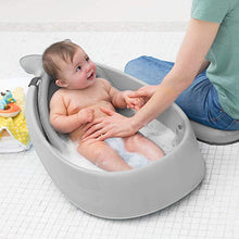 Load image into Gallery viewer, Skip Hop Baby Bath Tub, 3-Stage Smart Sling Tub, Moby, Grey