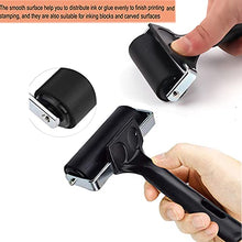 Load image into Gallery viewer, VinBee 3 Pack Soft Rubber Brayer,Rubber Brayer Roller Paint Brush Ink Applicator Art Craft Oil Painting Tool (2.4 inch,4 inch,5.9 inch)