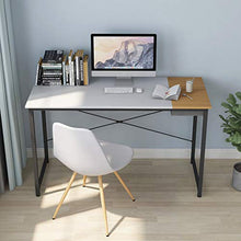Load image into Gallery viewer, Cubiker Computer Desk 47" Home Office Writing Study Laptop Table, Modern Simple Style Desk with Drawer, White Natural