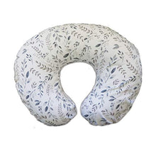 Load image into Gallery viewer, Boppy Original Nursing Pillow & Positioner, Gray Taupe Leaves, Cotton Blend Fabric with Allover Fashion