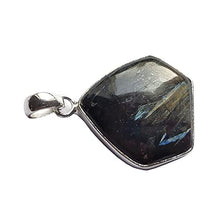 Load image into Gallery viewer, Fresh Arrival !! Nuummite Gemstone Pendant, 925 Sterling Silver Pendant, Black Nuummite Stone Pendant, Cabochon Stone Pendant, Gift Jewelry