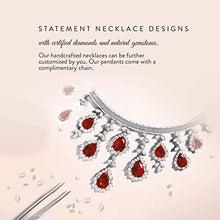 Load image into Gallery viewer, Diamondere Natural and Certified Cushion Cut Emerald and Diamond Halo Necklace in 14k White Gold | 0.79 Carat Pendant with Chain